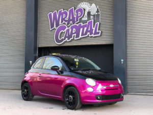 Fuchsia Fiat 500