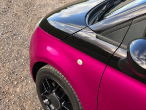 Fuchsia Fiat 500