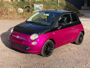 Fuchsia Fiat 500