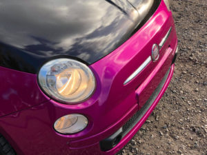 Fuchsia Fiat 500