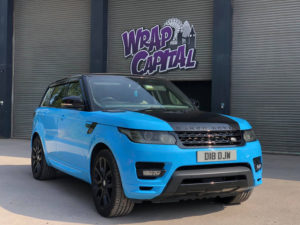 Ice Blue Range Rover