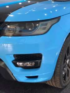 Ice Blue Range Rover