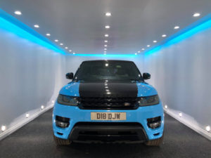 Ice Blue Range Rover