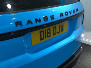 Ice Blue Range Rover