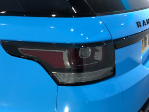 Ice Blue Range Rover