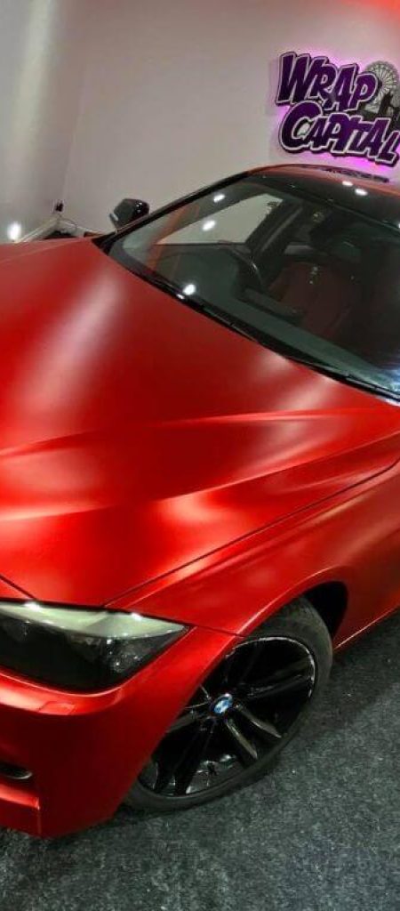 3 Series Satin Red - full diagonal view