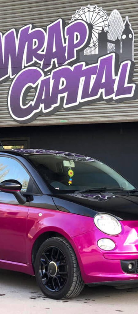 Fuchsia Fiat 500
