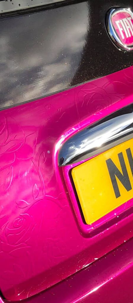 Fuchsia Fiat 500