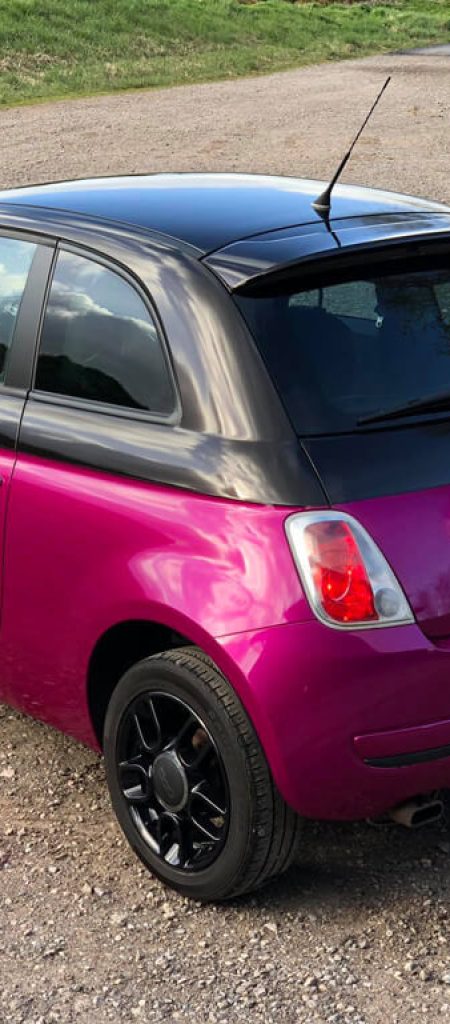 Fuchsia Fiat 500