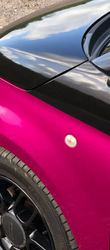 Fuchsia Fiat 500