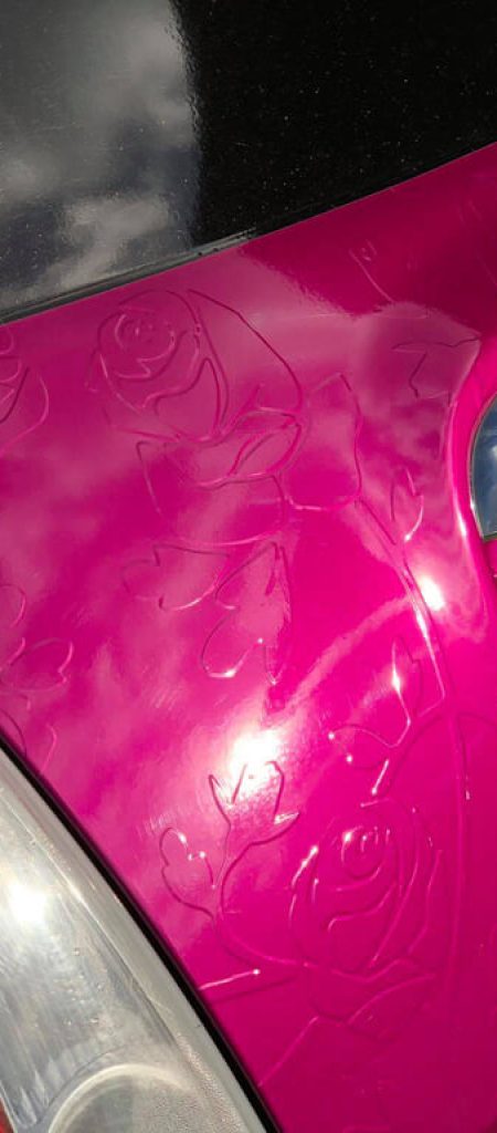 Fuchsia Fiat 500