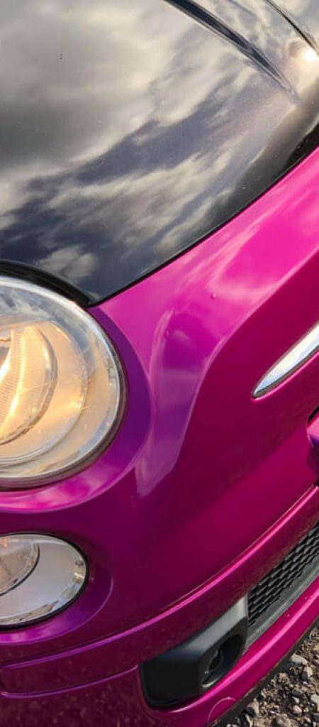 Fuchsia Fiat 500
