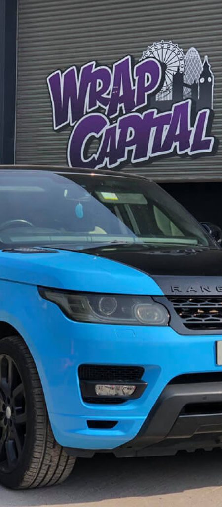 Ice Blue Range Rover