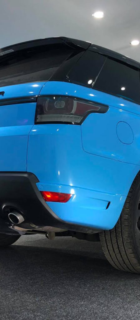 Ice Blue Range Rover