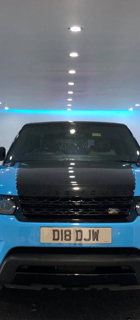 Ice Blue Range Rover