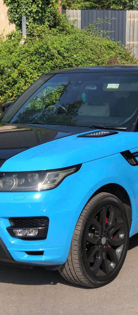 Ice Blue Range Rover