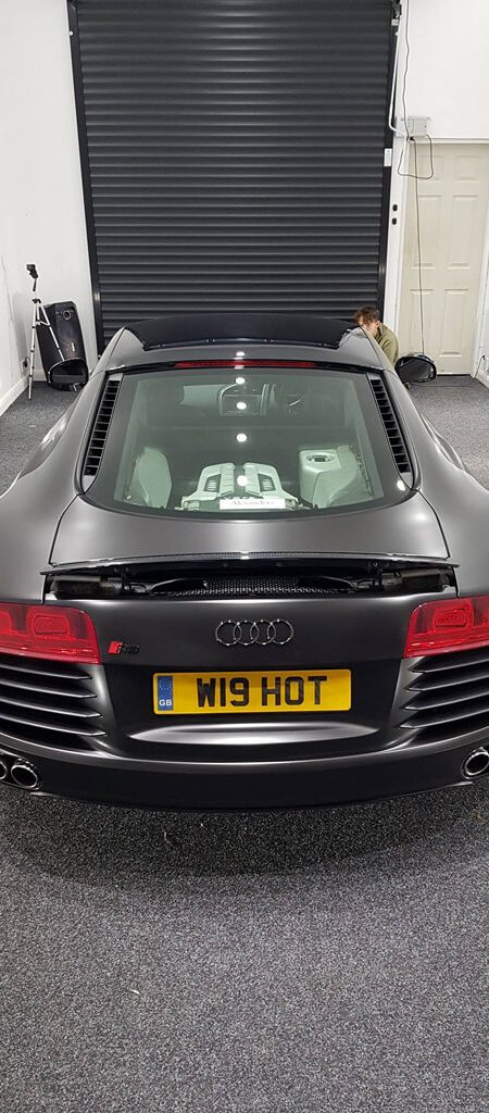 R8 in Satin Black