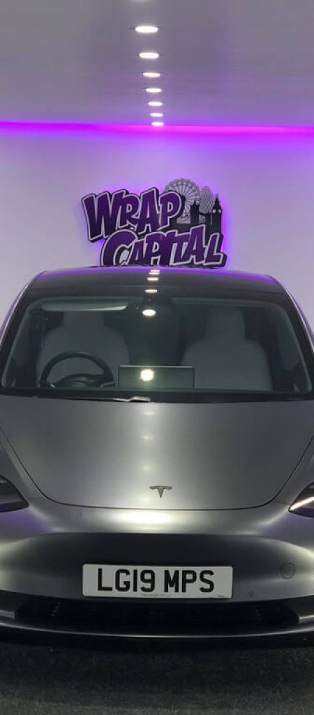 Satin Grey Tesla